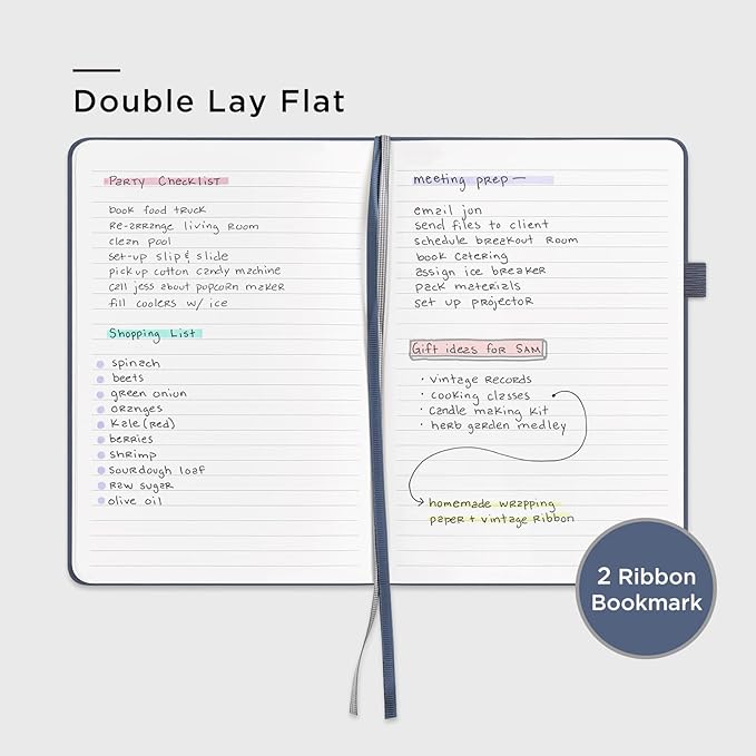 &And Per Se Lined Journal Notebook, 160 Pages, A5 5.7 x 8 inches College Ruled Thick Paper Notebook Journals  (1 Pack, Dark Blue)