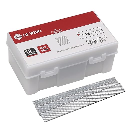 18 Gauge Brad Nails, 6000 Counts 5/8-inch 18 GA Brad Nails, Galvanized Nails for Nail Gun, Finishing Nail Gun Nails for Pneumatic, Electric Brad Nailer Gun