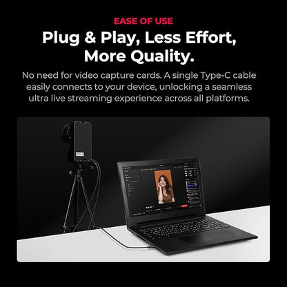 YOLOLIV YoloCam S7, 4K60 Live Streaming Camera with Interchangeable Lens, ToF AutoFocus, MFT Mount, HDMI Out & USB Out(Camera Only)