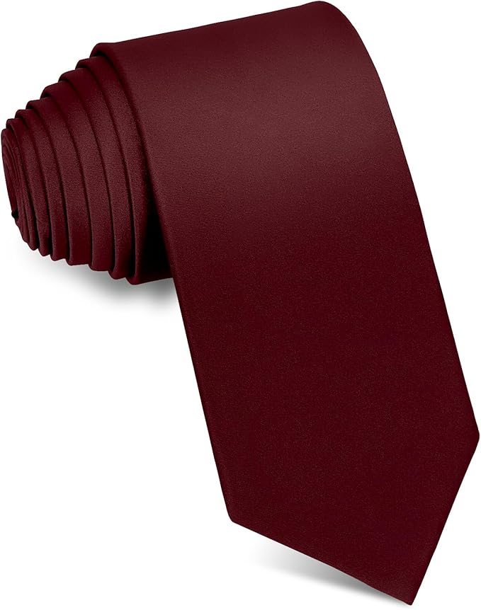 Men's Ties Solid Pure Color 3.15" (8CM) Necktie Plain Formal Business Wedding Black Ties For Men