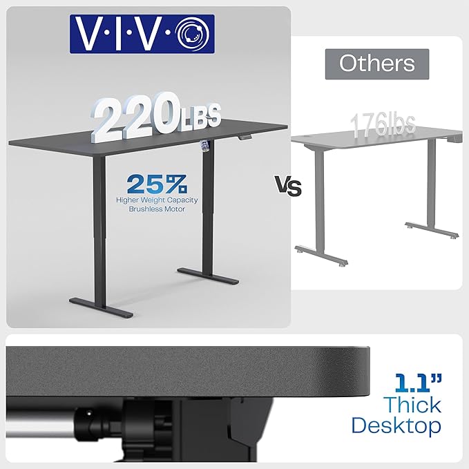VIVO Large Electric 83 x 30 in Standing Desk, Memory Height Adjustment, 1B Series, Rustic Vintage Brown Top White Frame, DESK-KIT-1W8N