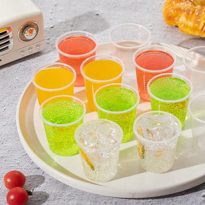 SIUQ 600 Pack 3 oz Clear Plastic Cups, Disposable Bathroom Mouthwash Cups, Small Plastic Drinking Cup for Ice Tea, Tasting, Party, Picnic, BBQ, Travel and Event