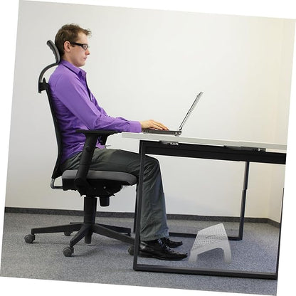 Ergonomic Plastic Foot Stool with Textured Surface for Under Desk Use Comfortable Foot Rest for Bathroom and Home to Sitting Posture Reduce Fatigue