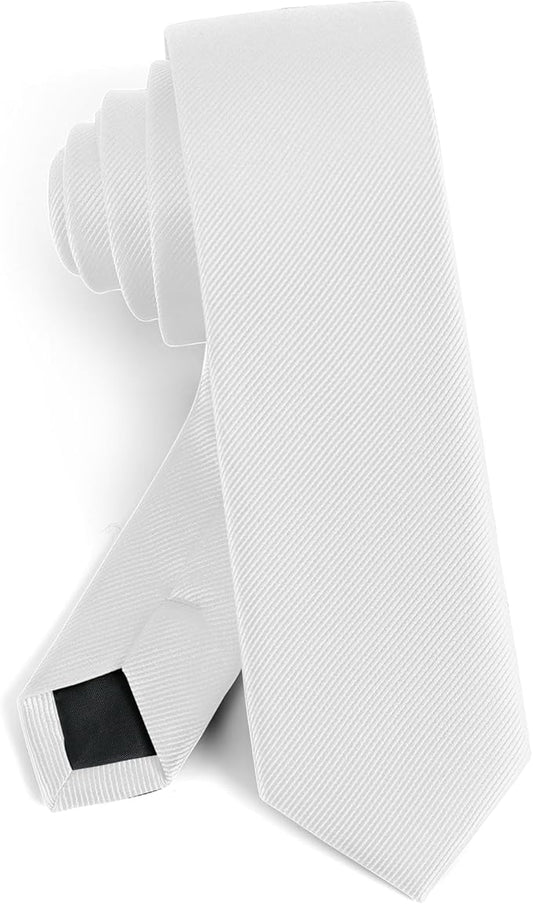 Boys Tie Solid Color Necktie for Age 12-14-16 Years Teen Wedding School Graduation with Gift Box