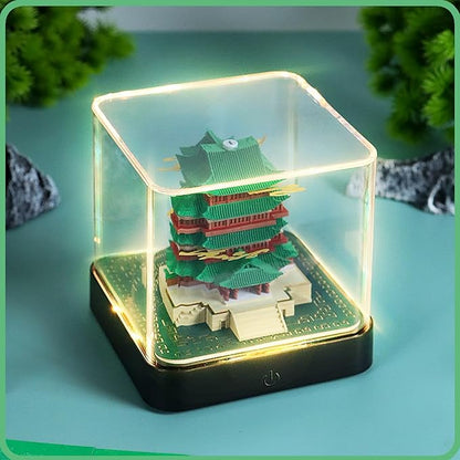 3D Time Piece Calendar 2026 DIY Calendars Tear Away Carving Art 3D Memo Pad Calendar With LED Lights sculpture artsy pads calendar notepad for Desktop Decor-Tengwang Pavilion