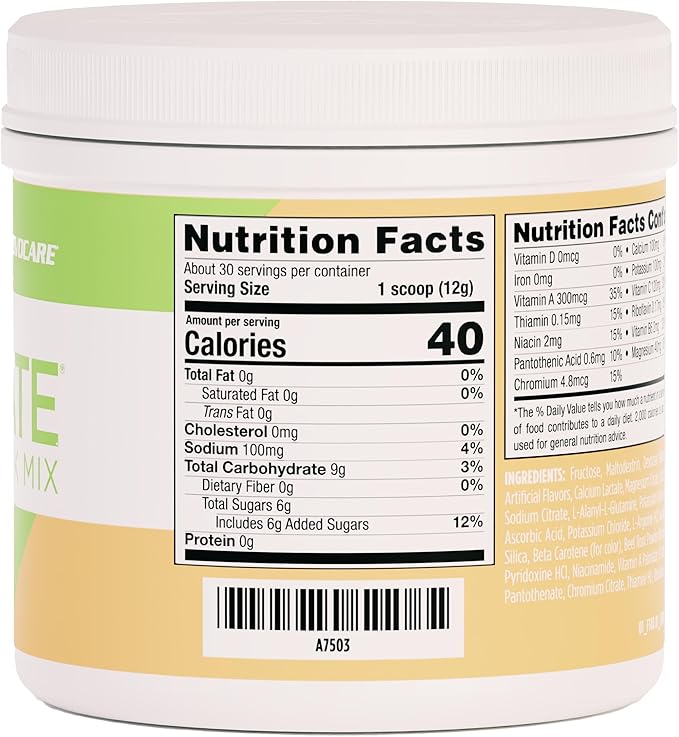 AdvoCare Rehydrate - Electrolyte Drink Mix - Includes Magnesium, Sodium, Potassium & Calcium - Antioxidant & Amino Acid Fortified - Supports Hydration & Recovery - Melon, 12.7 oz