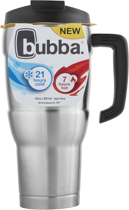 Bubba Hero XL, Vacuum-Insulated Stainless Steel Travel Mug, 30oz., Stainless Steel