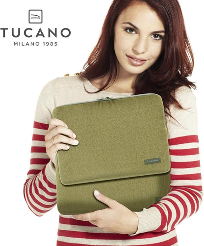 Tucano - Velluto Sleeve, Neoprene Case Cover Compatible with MacBook Pro 16" and Laptop 15.6", Protective PC Cover in Corduroy