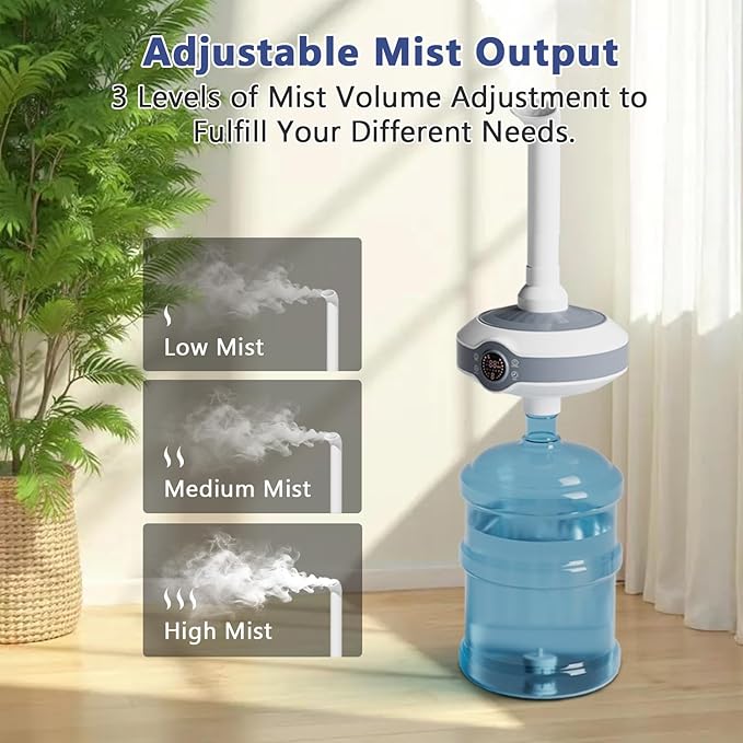 Humidifier Large Room 1000 sq.ft. AILINKE Whole house & Commercial Humidifier 800ml/h Mist Output, Tankless Ultrasonic Cool Mist Industrial Humidifiers for Home, Office, Plants, Greenhouse, Warehouse