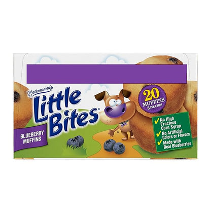 Entenmann's Little Bites Mini Muffins Variety Pack | 4 pack (20 pouches total)