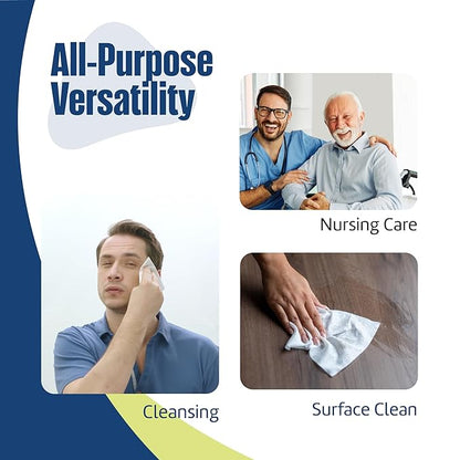 Adult Wipes for Elderly - Extra Large Extra Thick Disposable Washcloths for Adult Bathing & Shower Alternative - Fragrance-Free (4 Pack XXL)