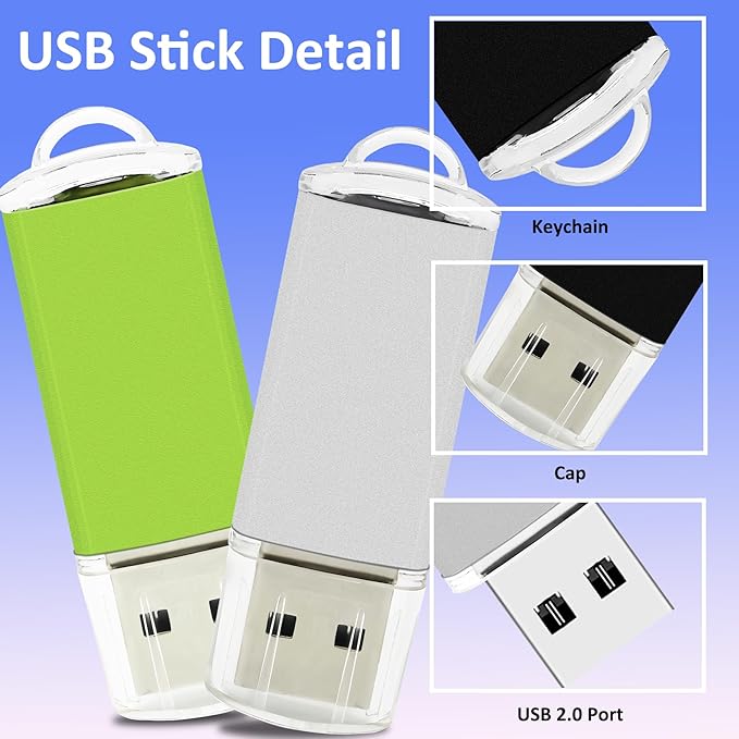 16GB FAT32 USB Flash Drive 10 Pack Nicepicten USB 2.0 Thumb Drives Metal Jump Zip Drive Memory Stick Pendrive Memoria USB 16 GB with 10PCS Lanyard Label - Mixcolor 10 X 16GB Flash Drives
