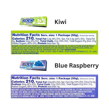 HI-CHEW Variety Sticks, 8-Pack, Soft & Chewy Candy, 1.76oz Each, Bulk Candy Individually Wrapped - Made with Immensely Juicy Fruity Flavors