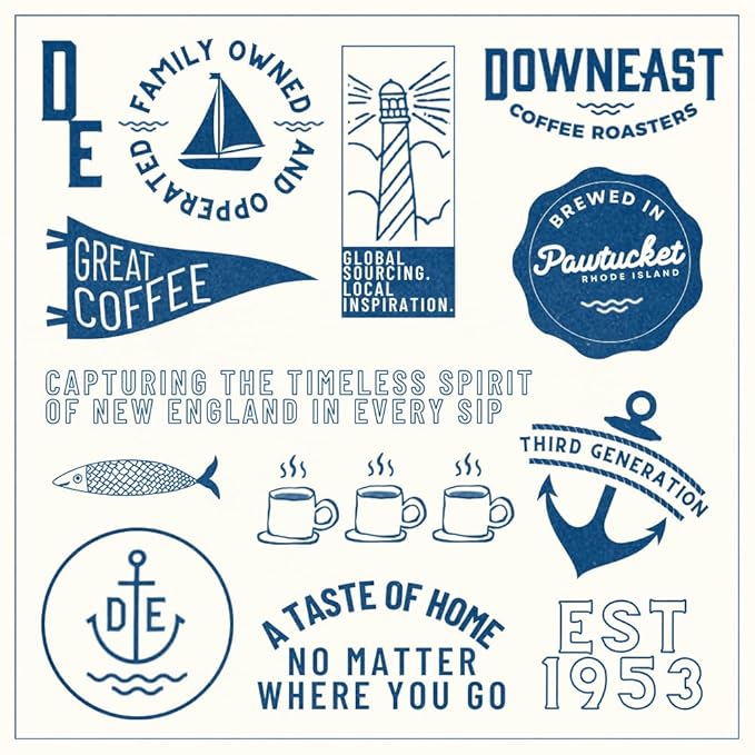 Downeast Coffee Roasters Whole Bean Coffee - Supreme Crema Espresso - Select Central and South American Highlands (2 lb Bag, Pack of 6)