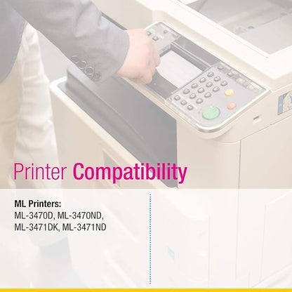 CS Replacement Toner Cartridge Compatible with Samsung ML-3470 ML-D3470B Black ML Printers ML-3470D ML-3470ND ML-3471DK ML-3471ND Toner Cartridge 2 Pack