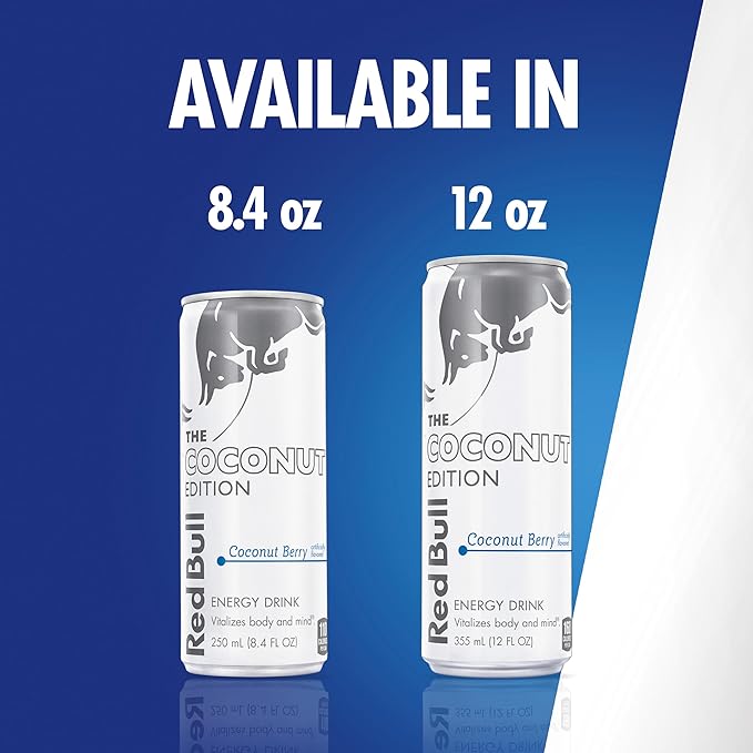Red Bull Coconut Edition Coconut Berry Energy Drink, 8.4 Fl Oz, 24 Cans