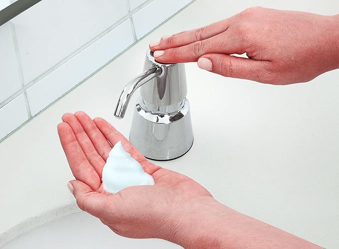 BOBRICK 823 Manual Top Fill Foam Soap Dispenser, 4" Spout, 34 fl. oz. Capacity