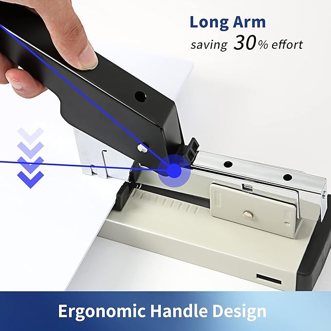 Stapler Heavy Duty, 100 Sheet, 1PACK Manual Big Stapler Metal,max use 23/13 Staples