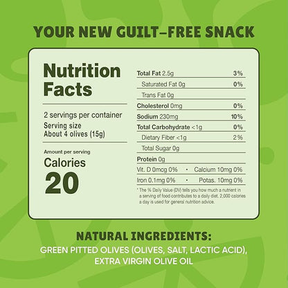 Freestyle Snacks Olive Snack Packs - 24 Pack Variety - Original Green, Hot & Spicy, Lemon Garlic, and Kalamata - Grown in Greece, All Natural, Non-GMO, Paleo, Sugar-Free, Keto Snack, 1.1oz (24 Pack)