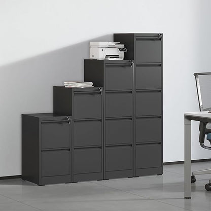 Metal File Cabinet with 2 Drawer Heavy Duty Home Office Steel Vertical Filing Lockable Cabinets for Legal/Letter Size,Assembly Required