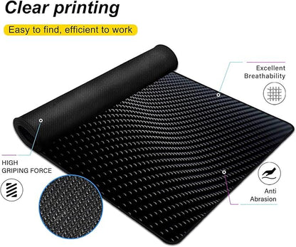 Mouse Pad Gaming Mousepad 31.5x11.8 Inch - 3mm Durable Fabric with Non-Slip Base, Waterproof Surface & Reinforced Edges for Gamers, Work Desks and Streaming Setups(Sci-Fi Lines)