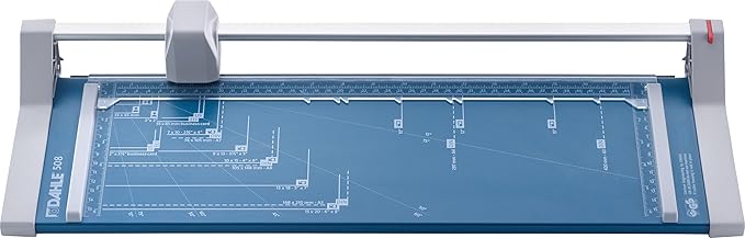 Dahle 508 Personal Rotary Trimmer, 18" Cut Length, 5 Sheet Capacity, Self-Sharpening, Automatic Clamp, German Engineered Paper Cutter