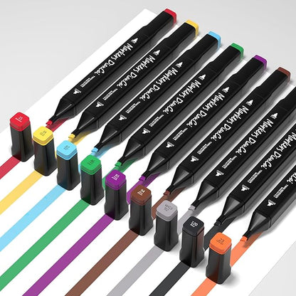 Alcohol Markers, 80 Colors Dual Tip Art Markers For Adults, Coloring Painting School Supplies Sketch Drawing Marker For Students Drawing and Coloring