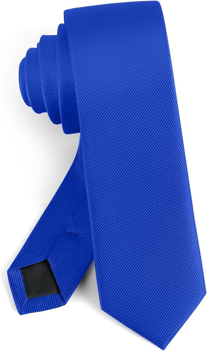 Boys Tie Solid Color Necktie for Age 12-14-16 Years Teen Wedding School Graduation with Gift Box