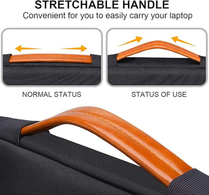 Lacdo 360° Protective Tablet Sleeve Case for 13-inch New iPad Pro M5 M4 2025-2024, 13 inch New iPad Air M3 M2 2025-2024, 12.9" iPad Pro 6 5 4 3 with Magic Keyboard Folio, Tablet Case Bag, Black
