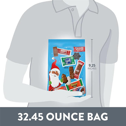 Hershey Assorted Flavored, Christmas Candy Bulk Bag, 32.45 oz