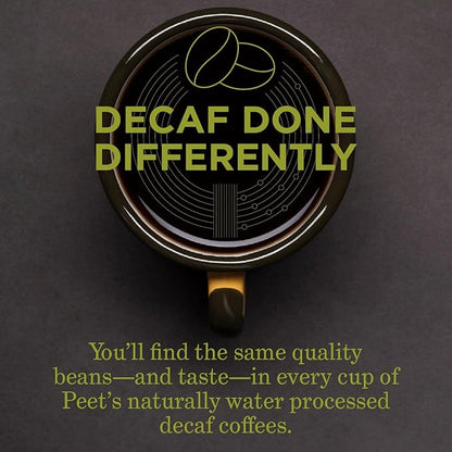 Peet's Coffee, Dark Roast Decaf Keurig K-Cup Pods - Decaf House Blend 88 Count (4 Boxes of 22 K-Cup Pods)