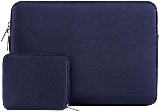 MOSISO Laptop Case 15 inch, 15 inch Laptop Sleeve Bag Compatible with MacBook Air 15 M4 A3241 M3 A3114 M2 A2941 2025 2024 2023, Dell XPS 15, Neoprene Computer Sleeve Bag with Small Case, Navy Blue