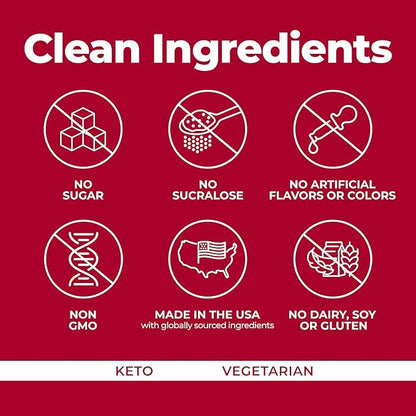 Pureboost Superfoods Clean Energy Booster, Refreshing Energy Drink Mix with 7 Organic Red Superfoods; Beet, Hibiscus, Pomegranate and Vitamins. Sugar-Free, No Sucralose (Red Burst, 30 Count)