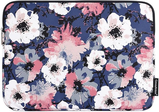 Laptop Sleeve 14 Inch,Waterproof Protective Notebook Case Briefcase Carrying Bag Compatible with MacBook,Acer,Asus, Dell,Lenovo,Microsoft,HP Laptop Cover (Painted Flower, 11 inch)