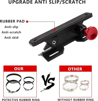 Quick Release Fire Extinguisher Mount - Aluminum Adjustable UTV Roll Bar Fire Extinguisher Holder Mounting Bracket for Jeep Wrangler TJ JK JL JKU Polaris RZR Ranger Can-Am X3 Universal