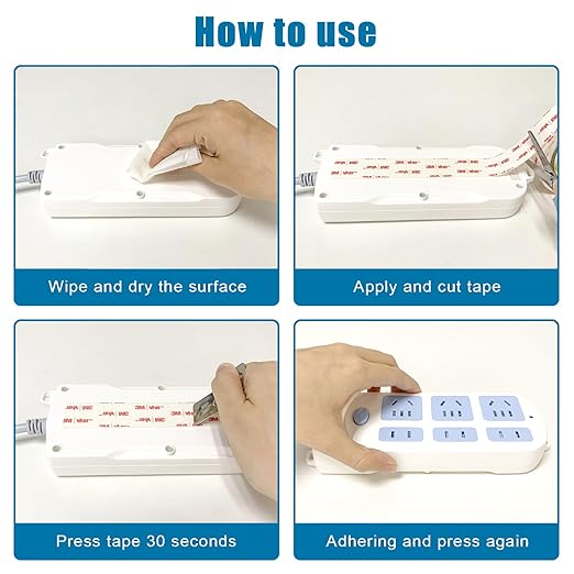 Double Sided Tape 1in X 9.85ft，Heavy Duty Removable Mounting Tape, Picture Hanging Adhesive Strips