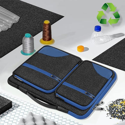 Hseok Laptop Sleeve 15 15.6 16 inches Case Protective PC Briefcase for Commuting and Business Trip，Blue