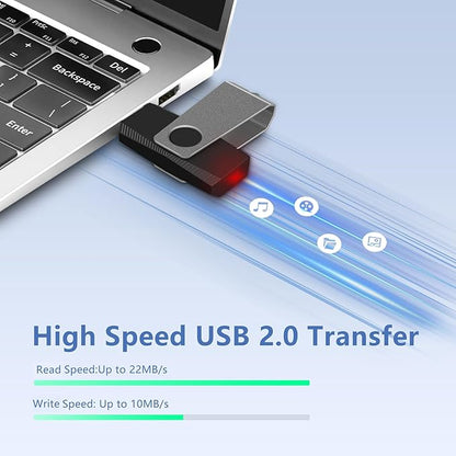 AGECASH USB Drives 16GB Fat32 USB Flash Drive 50 Pack Bulk USB 2.0 Thumb Drive Grey Swivel Flash Memory Stick 16GB Jump Drives Multipack for Data Stroage and Backup