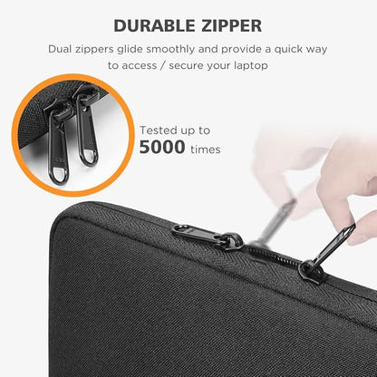 NIDOO 15 Inch Laptop Sleeve Water-Resistant Carrying Case for 15" Surface Book 3 2 Laptop 3/16" MacBook Pro M4 M3 2024 / ThinkPad Z16 / 15.6" Lenovo Yoga 7i / Dell XPS 15 / HP EliteBook 450