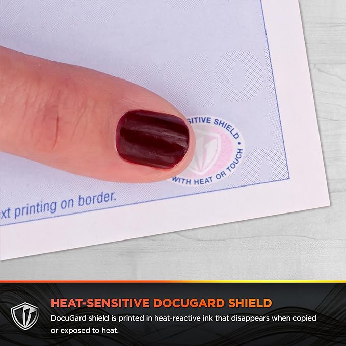 DocuGard Advanced Blue Multi-Purpose Security Paper, 7 Features, 8.5 x 11 Inches, 24 lb, 2500 Sheets (04546C)