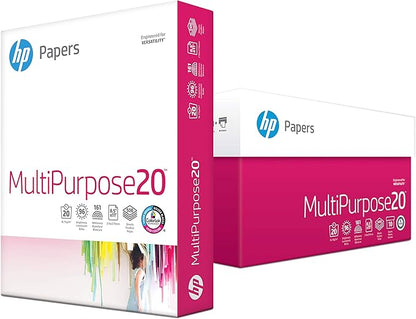 HP Papers Printer Paper, 8.5 x 11 paper, Multipurpose 20 lb - 96 Bright , 40 Cases - 1 Pallet -200,000 Sheets, Loading Dock Delivery, Made in USA - FSC Certified, 112000P