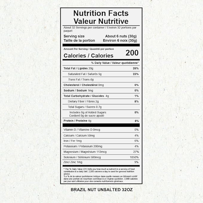 Snack The True Organic Brazil Nuts Medium Size 32 oz-2lbs – Raw and Unsalted – Kosher – Healthy-Rich in Vegetable Protein – Harvested in Amazon Rainforest – Fresh, Vegan and Gluten Free – Forest Up