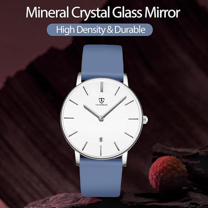 BEN NEVIS Watch, Mens Watch, Minimalist Fashion Simple Wrist Watch Analog Date with Leather Strap
