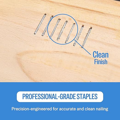 meite 21 Gauge Upholstery Staples, 1/2-Inch Crown with 5/8-Inch Length Galvanized Heavy Duty Staples for Staple Guns MT8016, MT8016S, and MT8016SLN (10 Boxes)