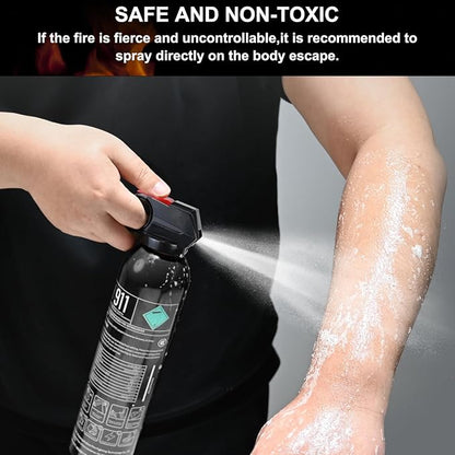 4Pack Fire Extinguisher with Mounting Bracket - 4 in 1 Portable A, B, C, K Fire Extinguishers for Boat, 620ml Mini Water-Based Flame Extinguisher for Car, Home, Kitchen, RV, Truck & Office