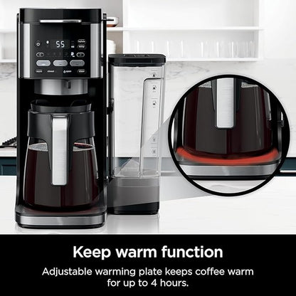 Ninjja | Drip Coffee Maker | Dual-Brew Pro Hot & Iced Coffee Machine | Use with KCup Coffee Pods | 3 Brew Styles (Classic, Rich, & Iced) | 60oz Removable Reservoir & Dishwasher Safe | Black | CFP101