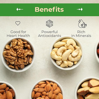 Sincerely Nuts Roasted & Salted Mixed Nuts | Almonds, Cashews, Pecans, Brazil Nuts and Hazelnuts | Healthy Snack - Nutrient Rich Alternative Treat | Vegan, Kosher & Gluten-Free | 3 lb bag
