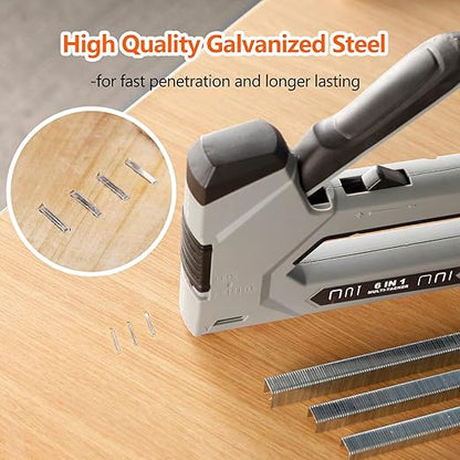 Heavy Duty T50 3/8 inch Staples 5000-Count, 20 Gauge Galvanized, for Pneumatic, Electric, Manual T50 Stapler Gun