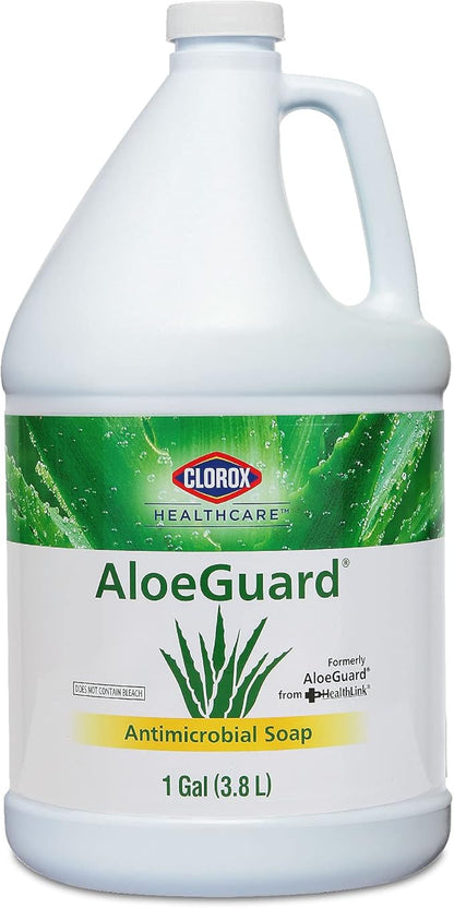 CLOROX Healthcare AloeGuard Antimicrobial Hand Soap for Healthcare Professionals - Liquid Hand Wash for Everyday Use with Aloe Vera to Soothe & Moisturize Hands, 128 Fl Oz