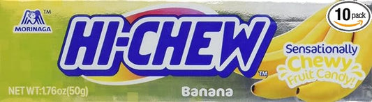 Hi-Chew Sensationally Chewy Japanese Fruit Candy, Banana, 1.76 Ounce (Pack of 10)